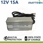 Amptron 15A 12V Lithium LiFePO4 Battery Charger