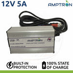 Amptron 5A 12V Lithium LiFePO4 Battery Charger