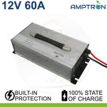 Amptron 12V 60A Lithium LiFePO4 Battery Charger AC-DC 240V