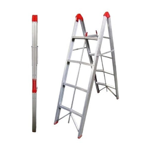 4-Step Aluminium Collapsible Box Stick Ladder With Carry Bag