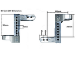 Black Jack 200mm Shank Centurion Hitch for Maximum Towing Capacity