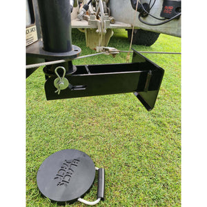 Black Jack 12V Electric Automatic Trailer Jack with Clamp(No wiring kit, just connect to an Andersen plug)
