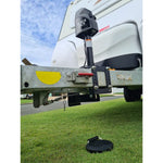 Easy installation of Black Jack folding foot on trailer jack
