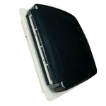 Caravan air/rain roof vent with built-in fan and rain sensor