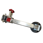 840mm Drop Down Corner Steady - Big Foot Fitted - Zinc