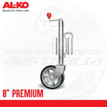 ALKO 8" Jockey Wheel Vertical Locking Pin Swivel Bracket