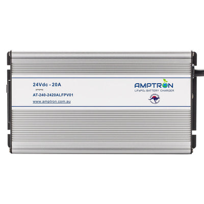 Amptron 20A 24V 240V Lithium Ion Iron AC Battery Charger LiFePO4
