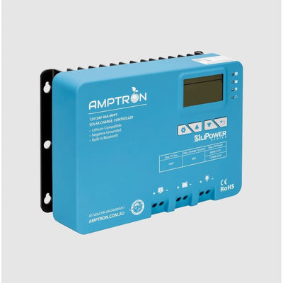 Amptron BluPower 12V 24V 40A MPPT Controller Lithium Profile