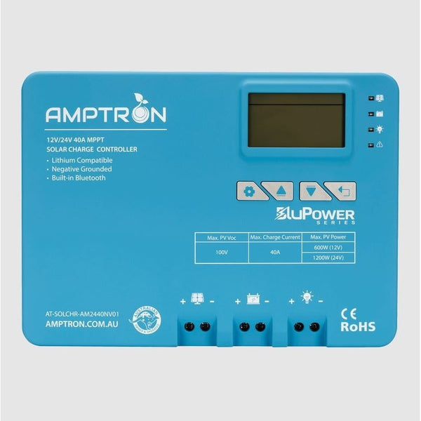 Amptron 40A 12V / 24V MPPT Solar Charge Controller