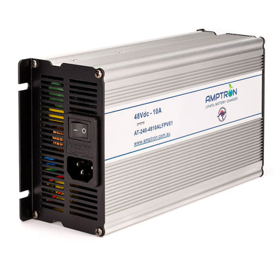 Amptron AC-DC 48 V 10 A Lithium LiFePO4 Battery Charger