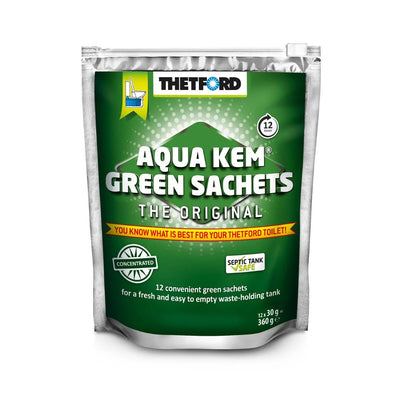 THETFORD AQUA KEM GREEN SACHETS – 12PK