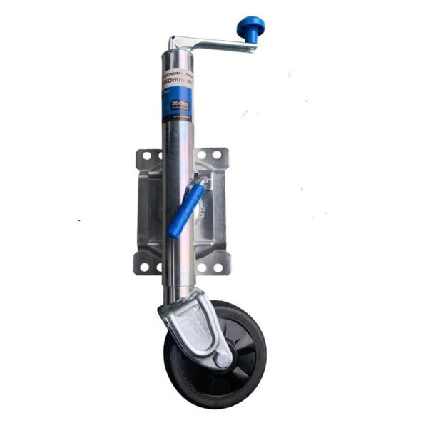 A basic jockey wheel for the budget-conscious – suitable for box trailers, tinnie boat trailers, and lighter vehicles weighing under 750kg.