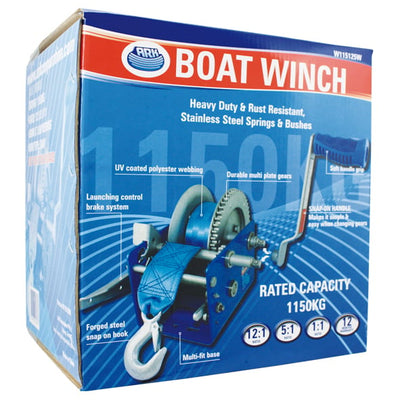 Ark Boat trailer winch 1150 Kg rated