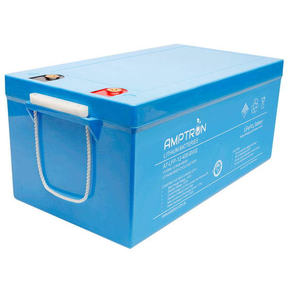 Amptron 12V 400Ah / 300A Continuous Discharge LiFePO4 Battery