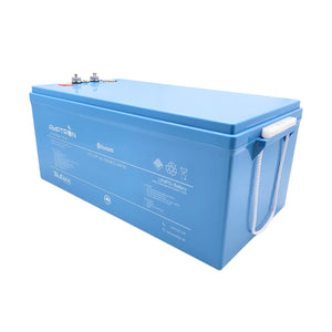 Front view of BluEdge 36V 100Ah LiFePO4 battery