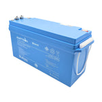 Side profile of 24V 100Ah Amptron battery