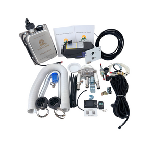 Born To Roam 2KW Bluetooth Diesel Heater Full Kit with 5L Tank – Front View
