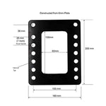 Black Jack Trailer Jack Clamp Bracket