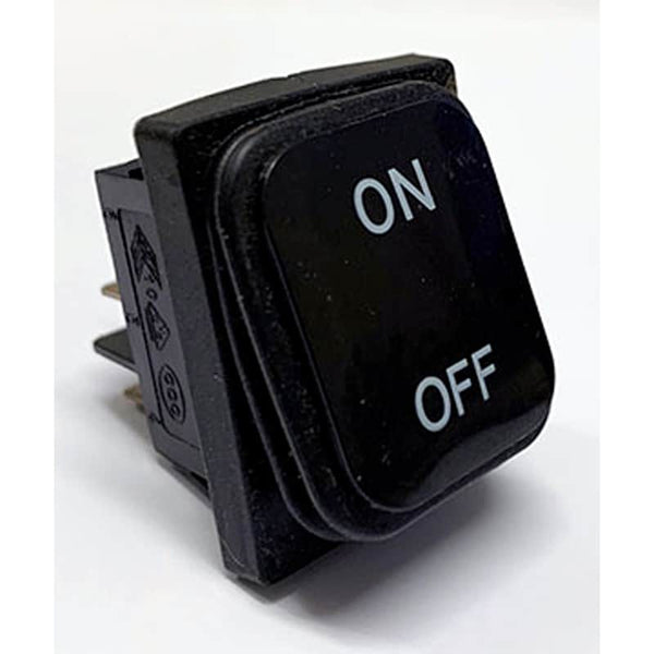 Compact ON-OFF light switch for Black Jack trailer jack installation