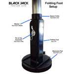 Durable construction of Black Jack folding foot
