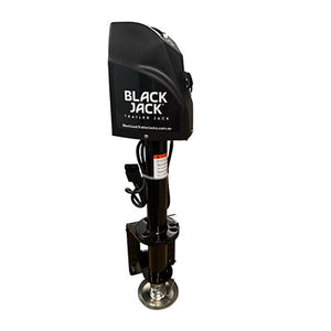 Black Jack 12V Electric Automatic Trailer Jack with Clamp (flip foot and pad)&just connect to an Andersen plug