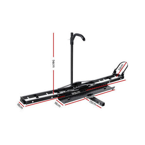 Giantz Motorcycle Motorbike Carrier Rack Ramp 2"Towbar Adjustable Height Black