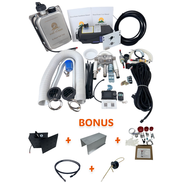 Born To Roam 2KW Bluetooth Diesel Heater Full Kit