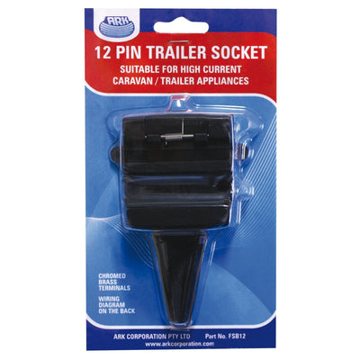 Ark 12 pin flat trailer plug female connector