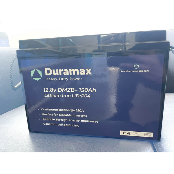 Duramax 150Ah 12V Lithium Battery LiFePo4 150A BMS Active Cell Balancing (Bluetooth)