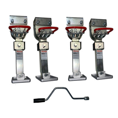 Jagsingh Drop Down Stabilizer Legs Silver 400mm (4 Pack)