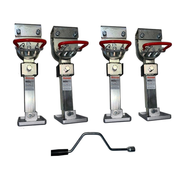 Jagsingh Drop Down Stabilizer Legs Silver 400mm (4 Pack)