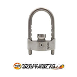 ALKO 2T Off Road Hitch Ball Coupling Mechanical brake override 2 Tonne With Alarmed Trailer lock.