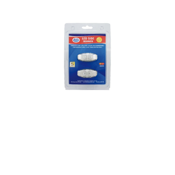 Ark LED marker lights white pair front view