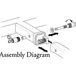Anti-rattle Anti-Theft Hitch Pin Lock with Keys Super Duty 10,000KG