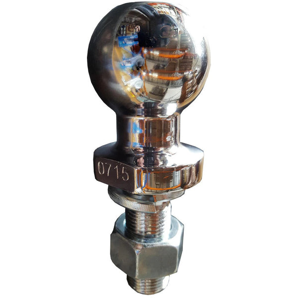 MISTER HITCHES TOW BALL 3500KG, 50MM, CHROME, 7/8" X 60MM SHANK (BULK)