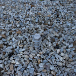 Alloy pegs holding down guy rope