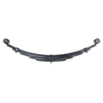 Ark 6 Leaf Shackle Spring 50mm Offset Bolt front view, showcasing heavy-duty construction