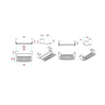 Heavy-duty RV step with serrated metal surface
