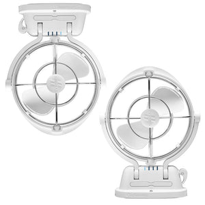 Caframo Sirocco II 12V 24V Fan - White Colour Twin Pack