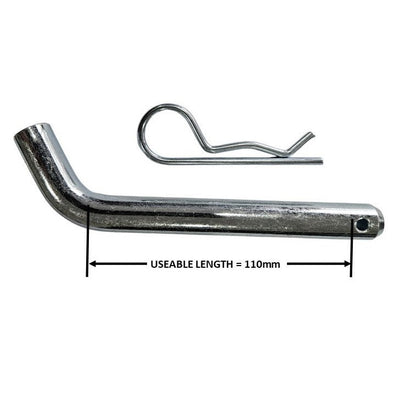 Heavy-duty hitch pin and clip