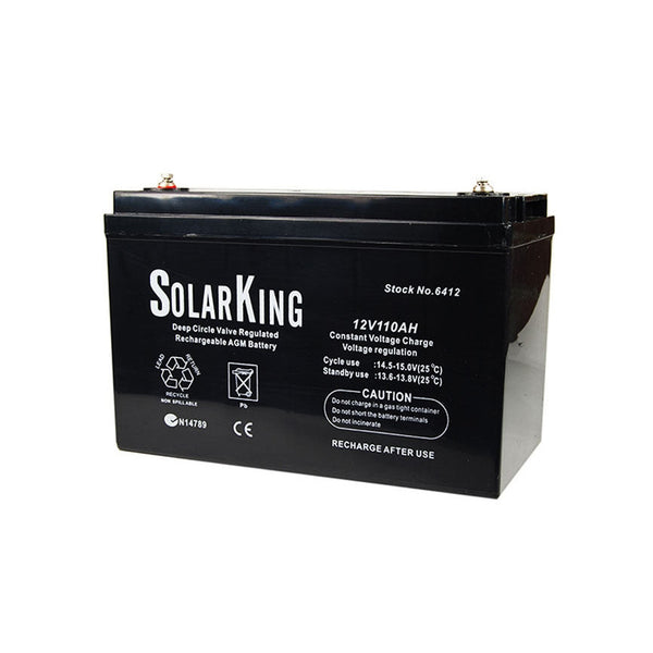 Solarking 110Ah 12V Deep Cycle AGM Sealed Battery