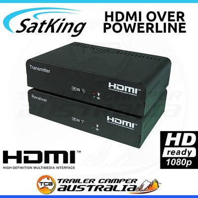 SatKing HDMI Over Power Line Transmitter & Receiver Full HD 1080P IR Extender